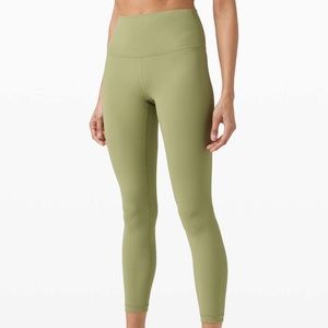 Lululemon wunder under leggings 28 inch green